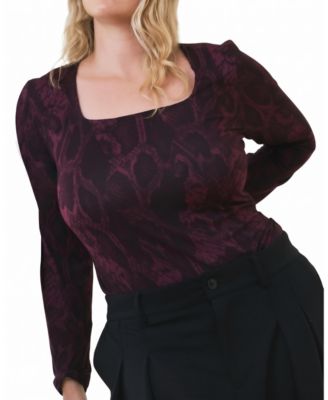Plus Size Agatha Liquid Jersey Top