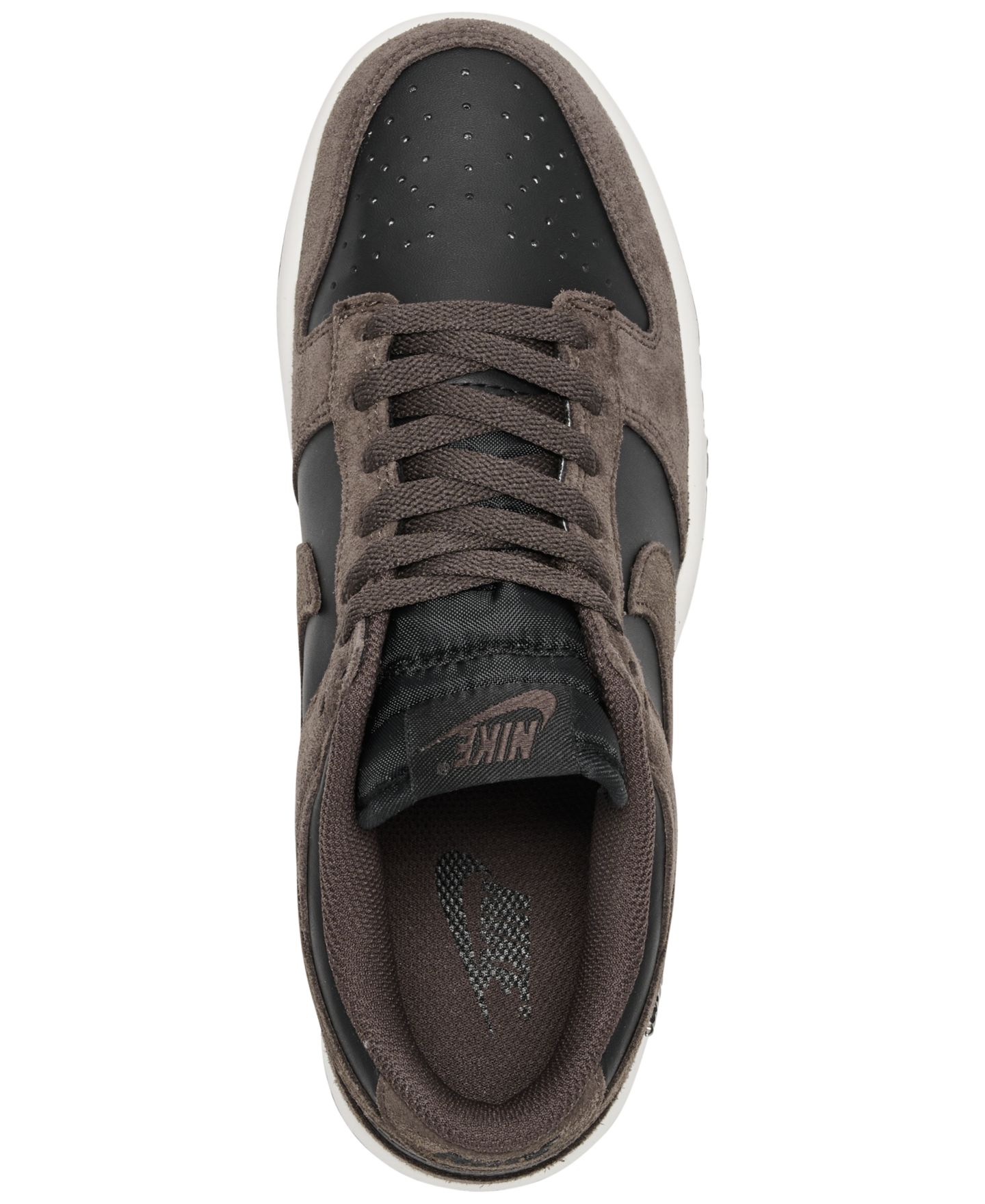 Женские кроссовки Nike Dunk Low Mini Swoosh Casual, цвет: Чёрный / Коричневый — фото 5