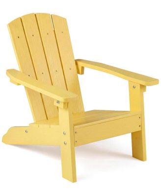 All-Weather HDPE Kids Adirondack Chair with High Backrest and Armrests
