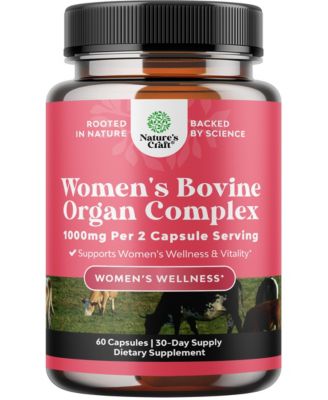 Women's Bovine Organ Complex Capsules, 60 Count