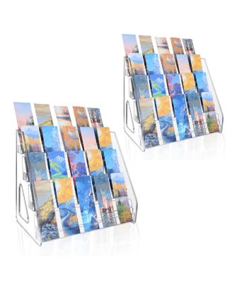 4 Tier Acrylic Bookmark Display Stand Sticker Holder Rack