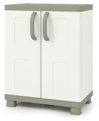 Buffet Storage Cabinet with 2 Doors and Adjustable Shelves for Living Room Cabinet