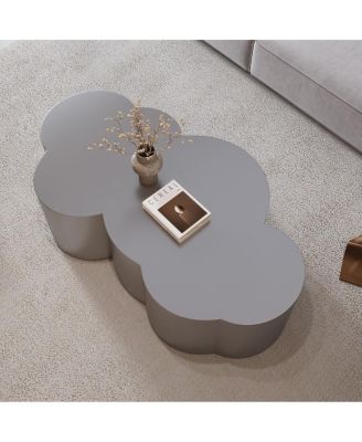 41.3" Luxury Stainless Steel Coffee Table Center Table for Living Room