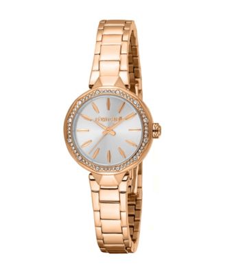 Women's Quartz Rose Gold Stainless Steel Bracelet Watch, 26 mm