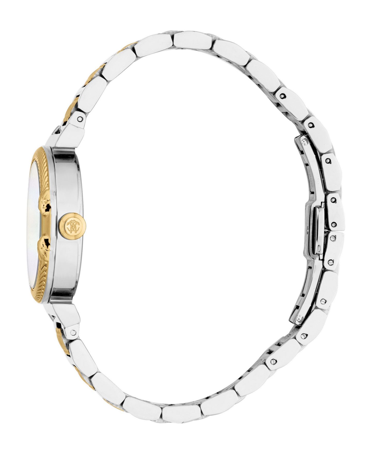 Женские часы Roberto Cavalli Quartz Eclira Two-Tone Stainless Steel Bracelet Watch, 30mm — фото 3
