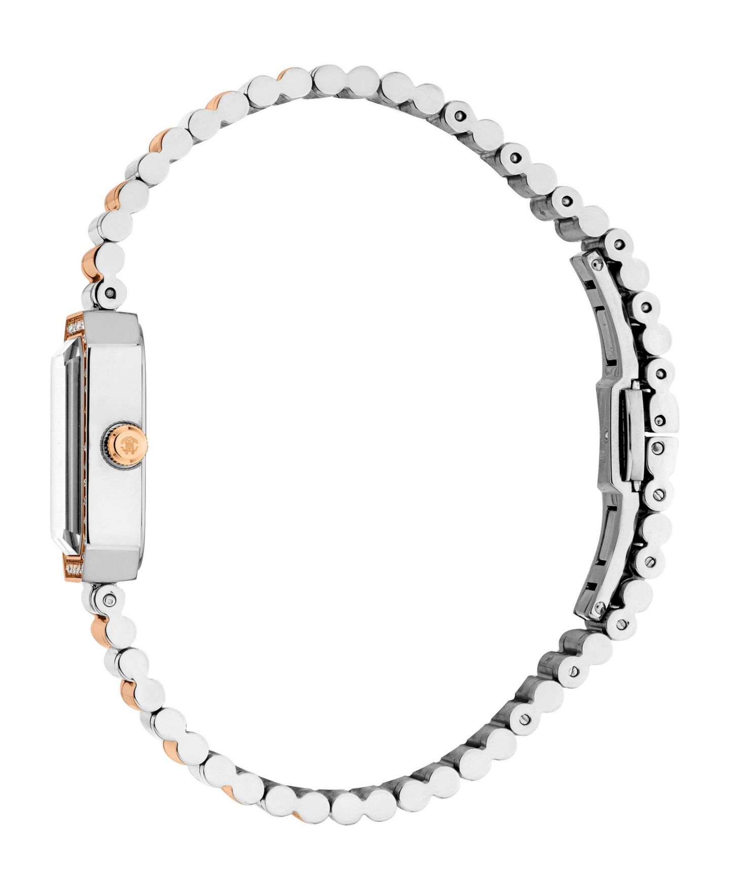 Женские часы Roberto Cavalli Quartz Two-Tone Stainless Steel Bracelet Watch, 20mm, цвет: Двухцветный — фото 3