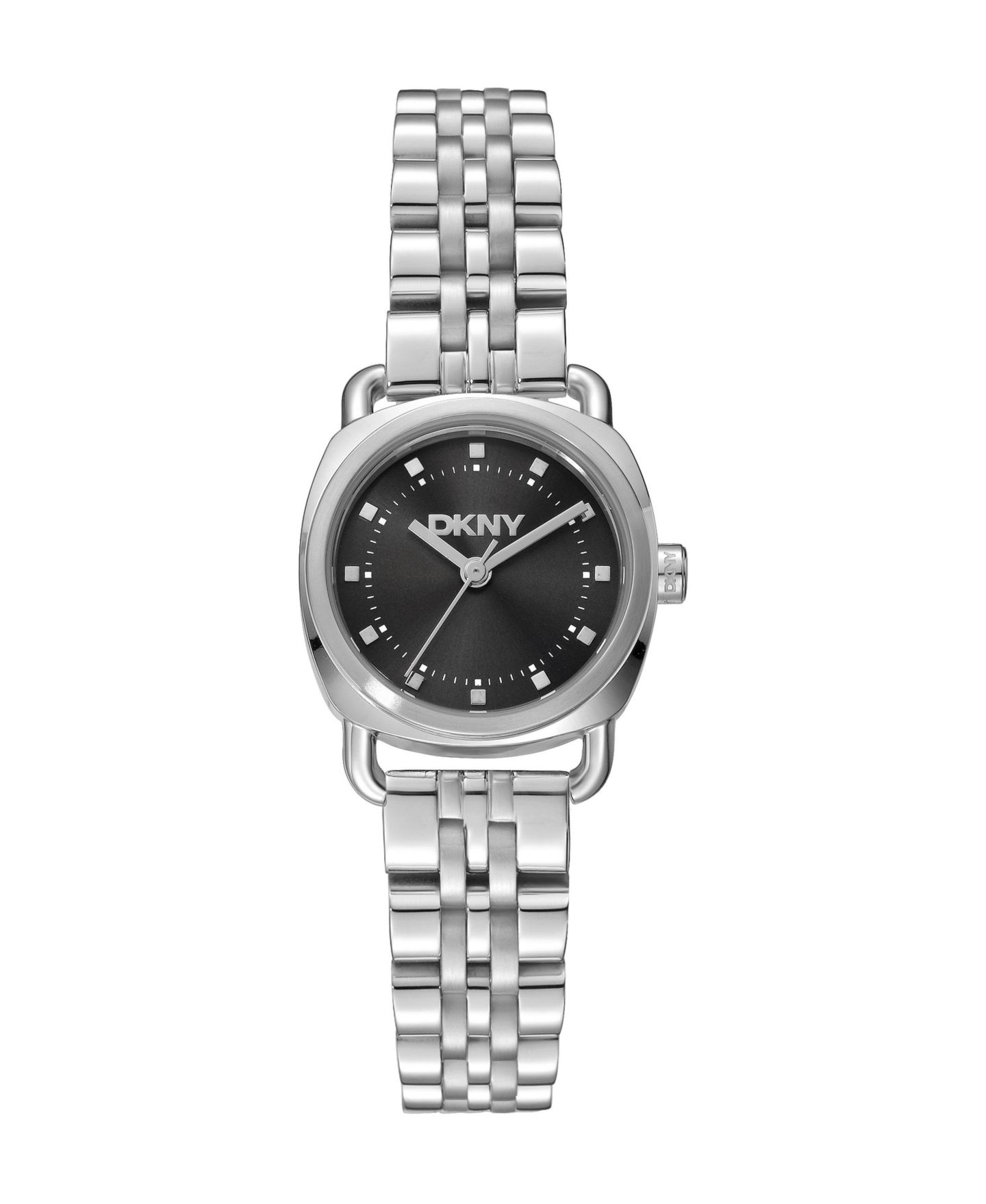 Женские часы DKNY Quartz City Rivet Water-Resistant Stainless Steel Bracelet Watch, 24mm, цвет: Серебряный — фото 1