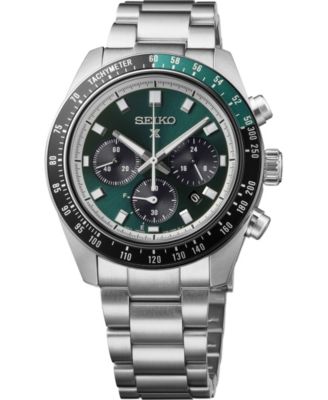Men's Prospex Speedtimer Silver-Tone Stainless Steel Bracelet Watch 41.4mm