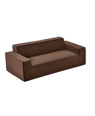 83 in 3-Seater Corduroy Sofa in a Box with Memory Foam and No Assembly