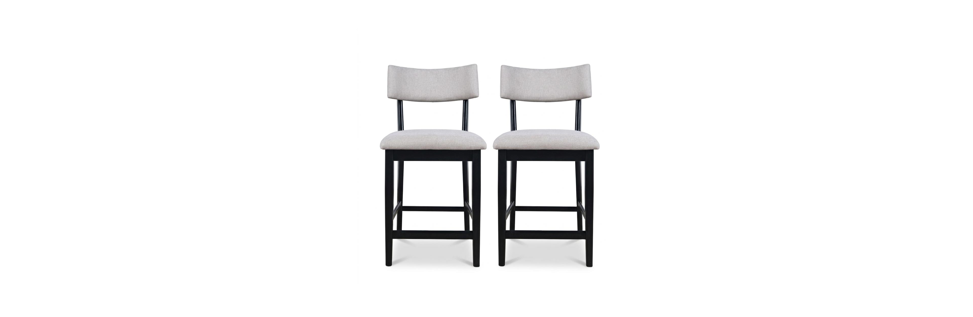 Jofran Beck Contemporary Upholstered Split Back Counter Stool (Set of 2