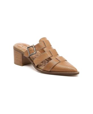 Women's Mitchie Pointed-Toe Block-Heel Mules