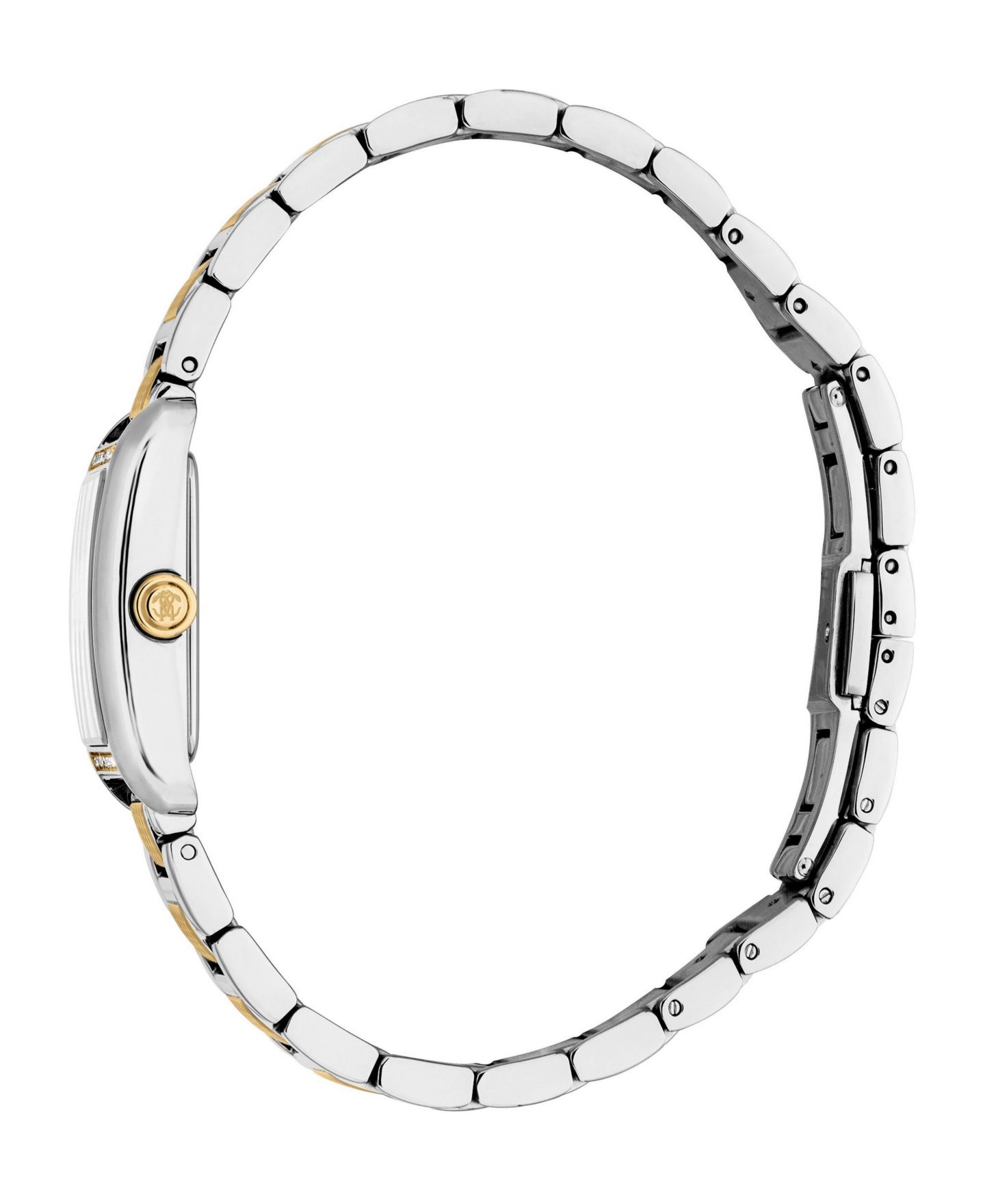 Женские часы Roberto Cavalli Quartz Water-Resistant Galante Two-Tone Stainless Steel Bracelet Watch, 22mm, цвет: Двухцветный — фото 3