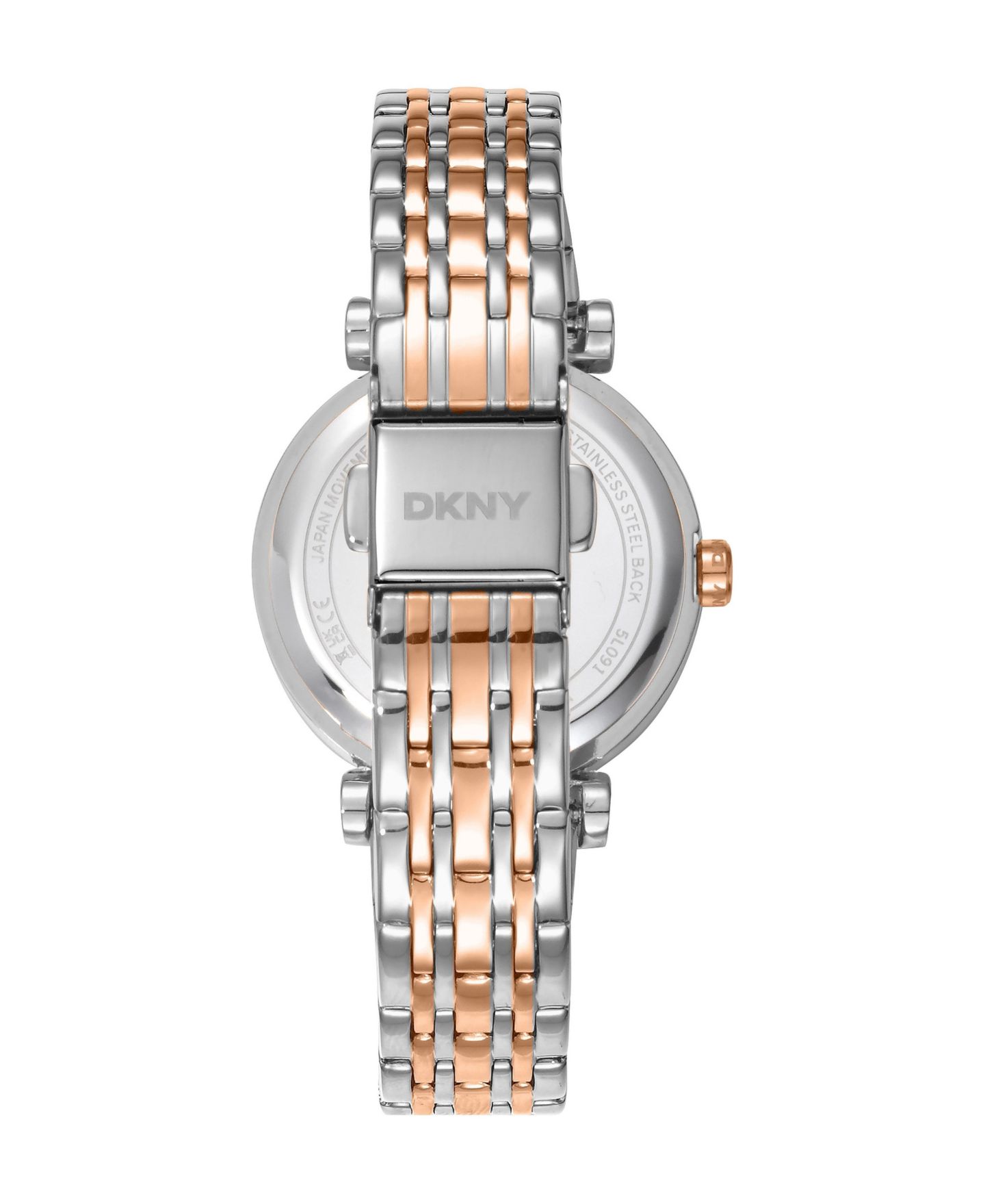 Женские часы DKNY Quartz Two-Tone Stainless Steel Bracelet Watch, 30mm, цвет: Двухцветный — фото 2