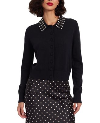 Women's Wool-Cashmere Jewel-Neck Cardigan