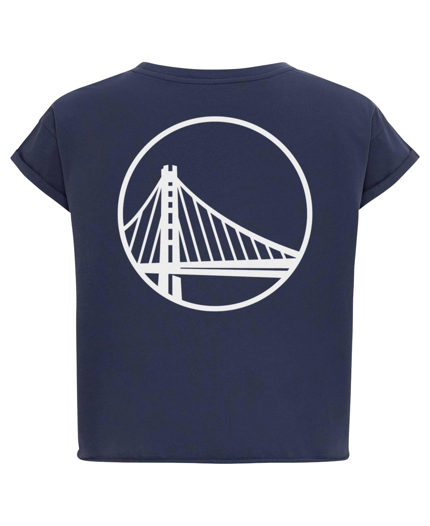 Женская футболка Sportiqe Blue Golden State Warriors Athletic Club Collection Alana Premium Cropped — фото 2