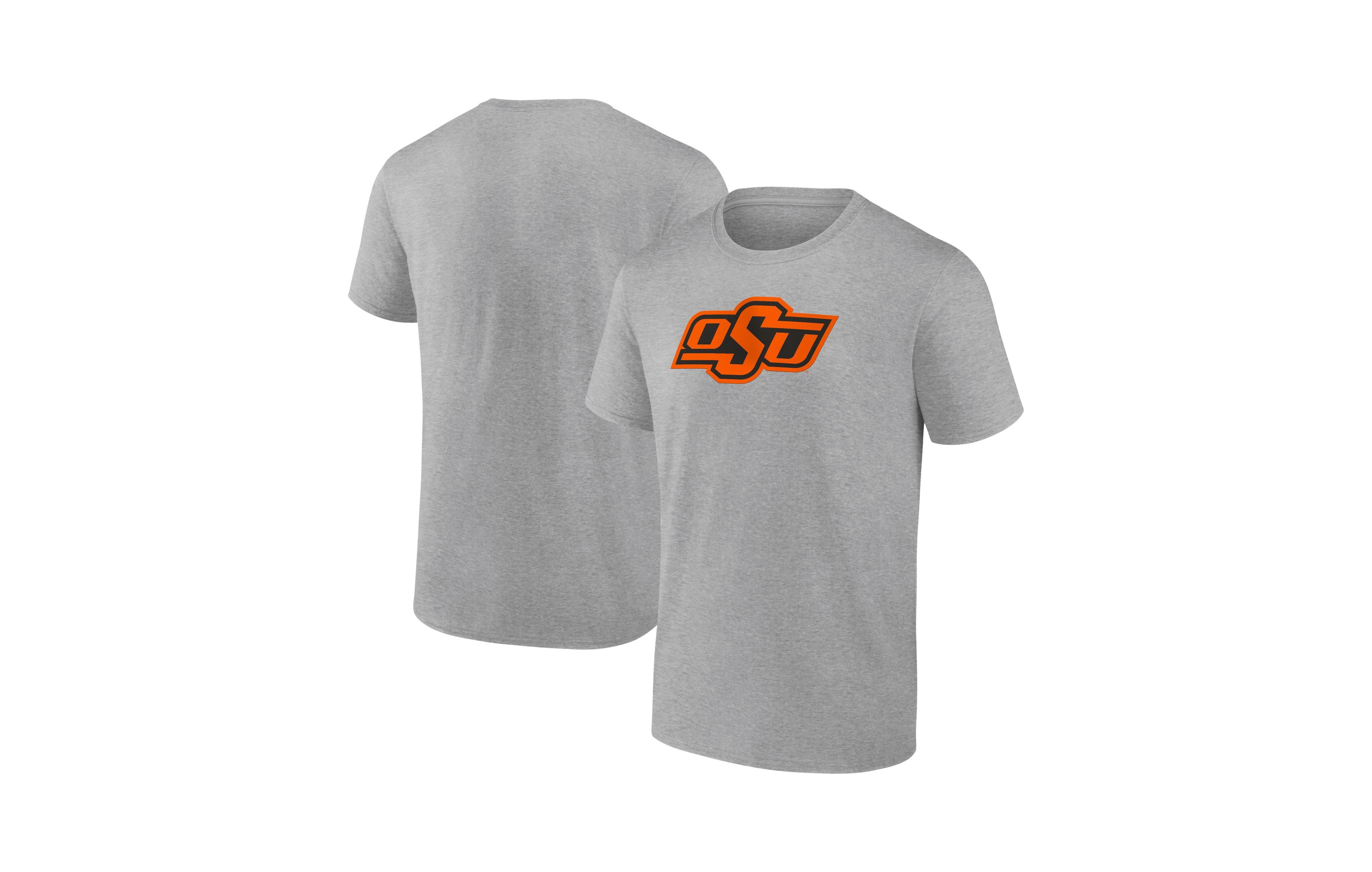Logo Athletic Men's Heather Gray Oklahoma State Cowboys Primary T-Shirt