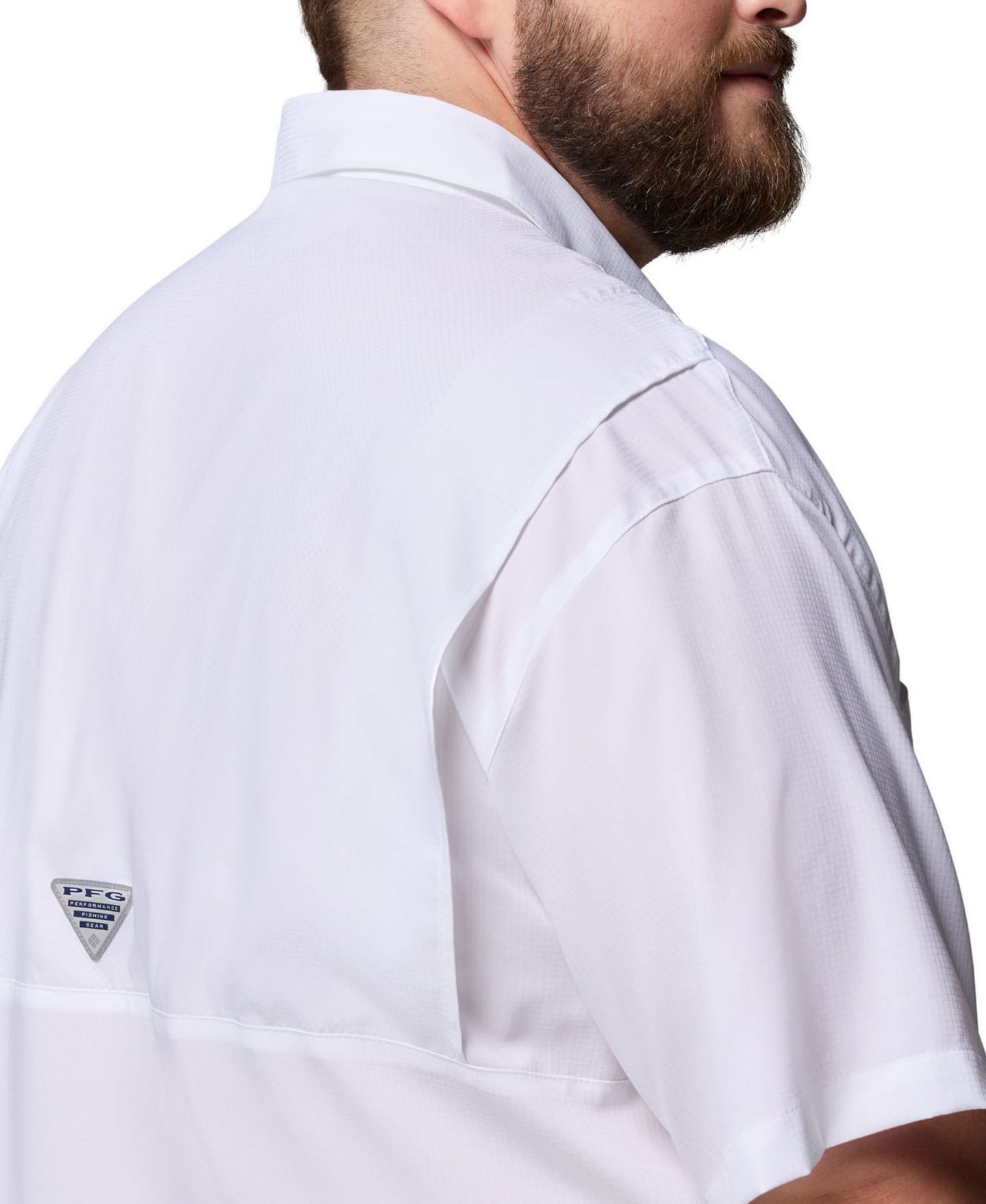 Мужская рубашка Columbia White Oklahoma Sooners Big Tall Tamiami Omni-Shade Button-Down — фото 6