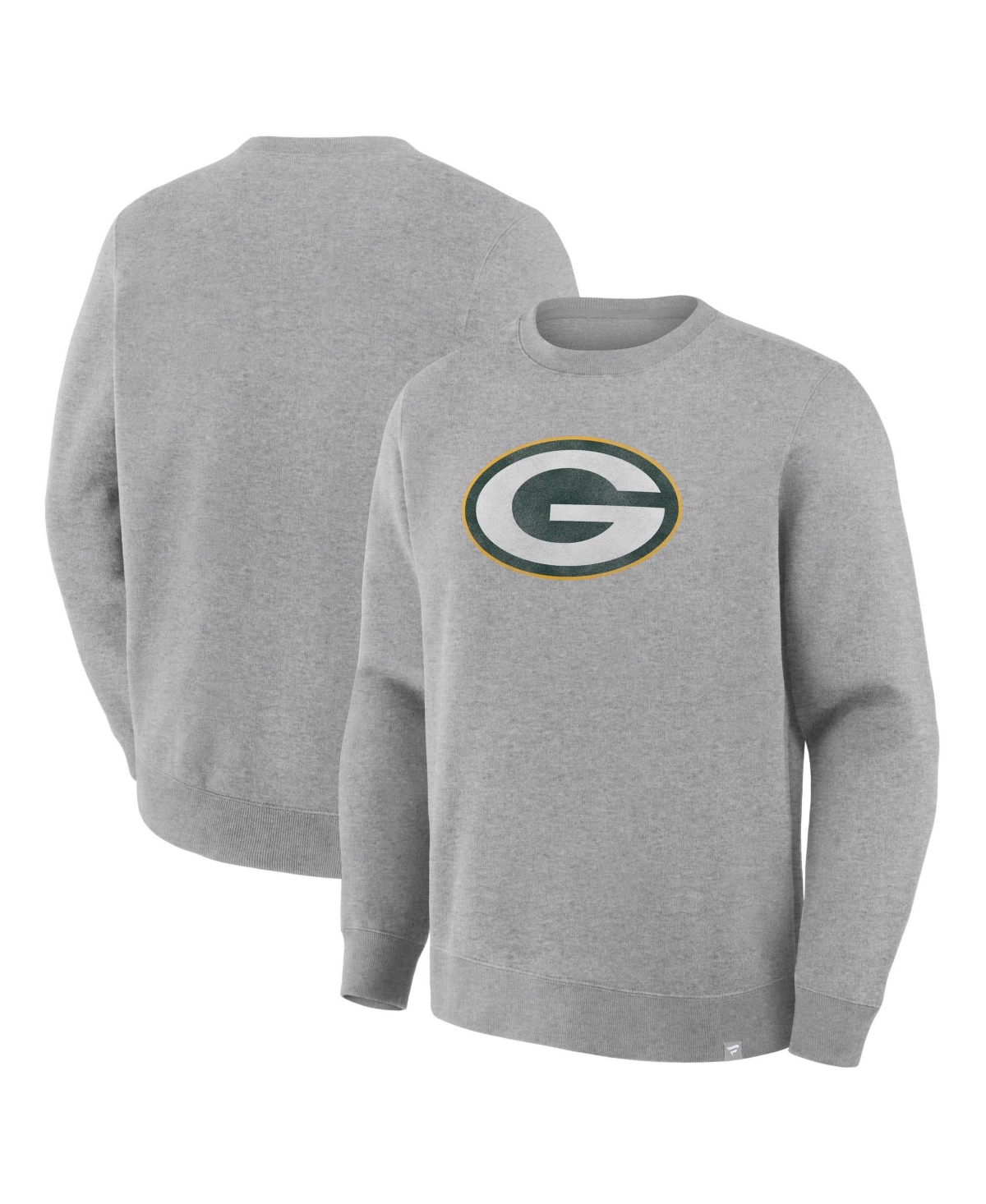 Fanatics Men's Heather Gray Green Bay Packers Legacy Sweatshirt - Heather Gray