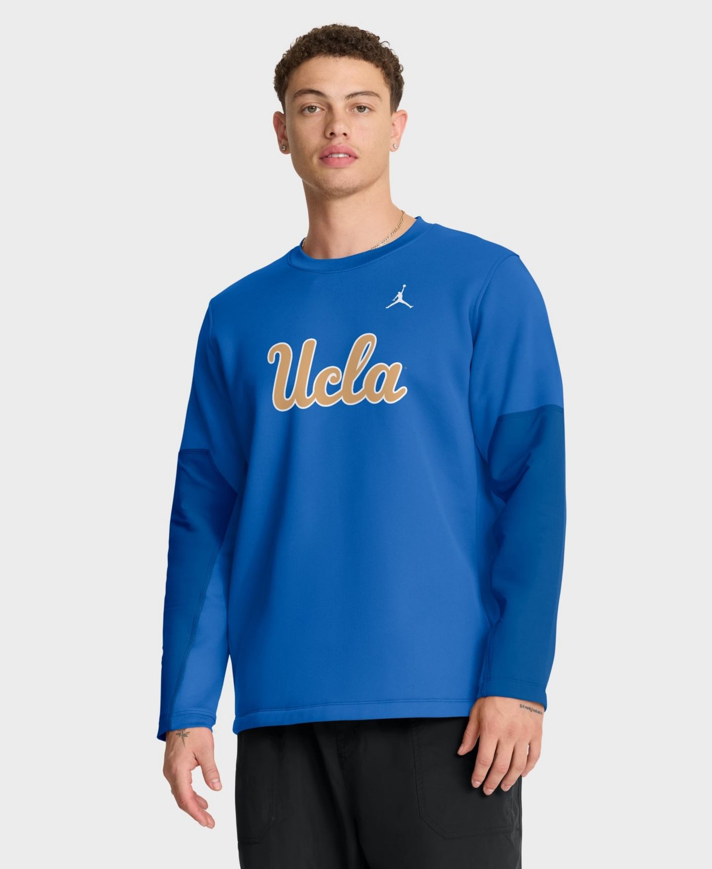 Мужская футболка Jordan Blue Ucla Bruins 2025 Sideline Coach Therma-FIT Long-Sleeve — фото 1