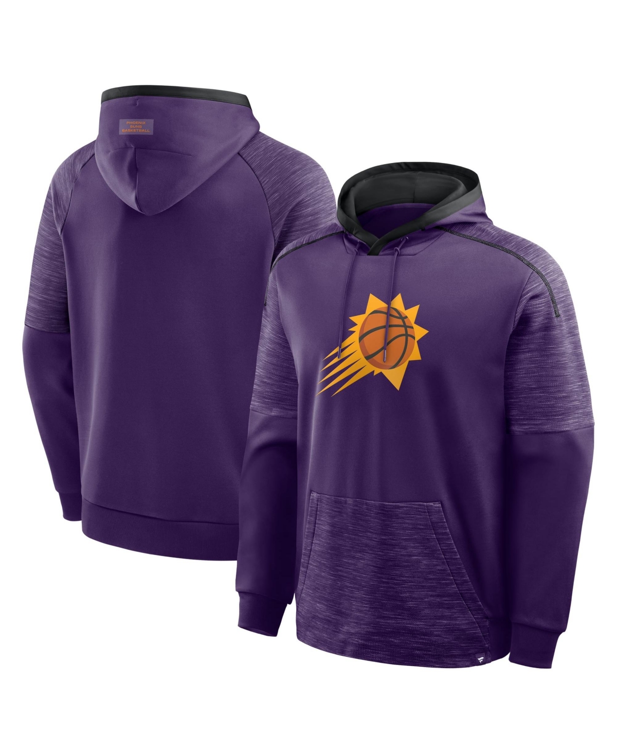 Fanatics Men's Purple Phoenix Suns Pick Roll Defender Pullover Hoodie - Purple, Heather Purple