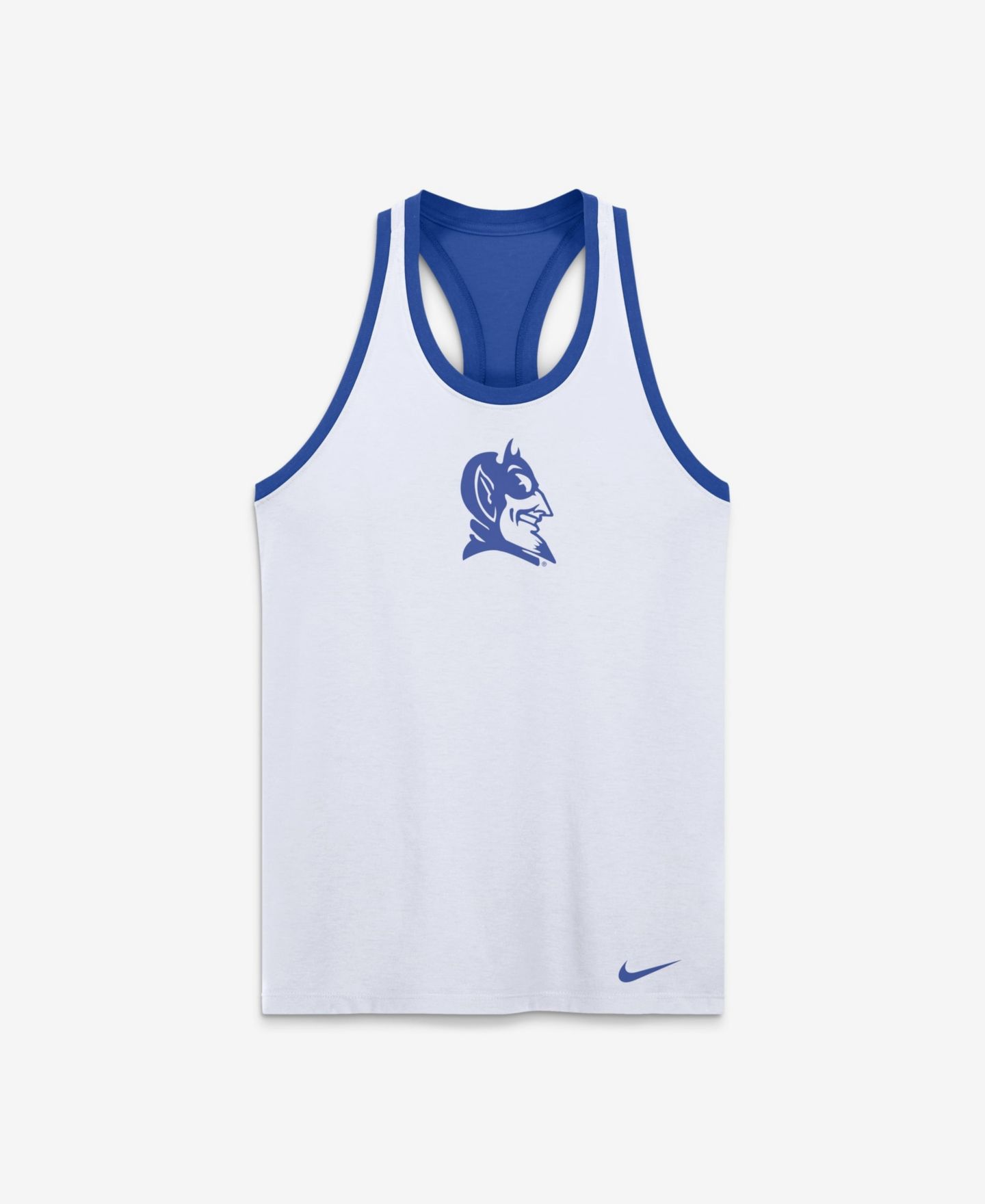 Женский топ Nike White Duke Blue Devils Reversible Racerback — фото 2