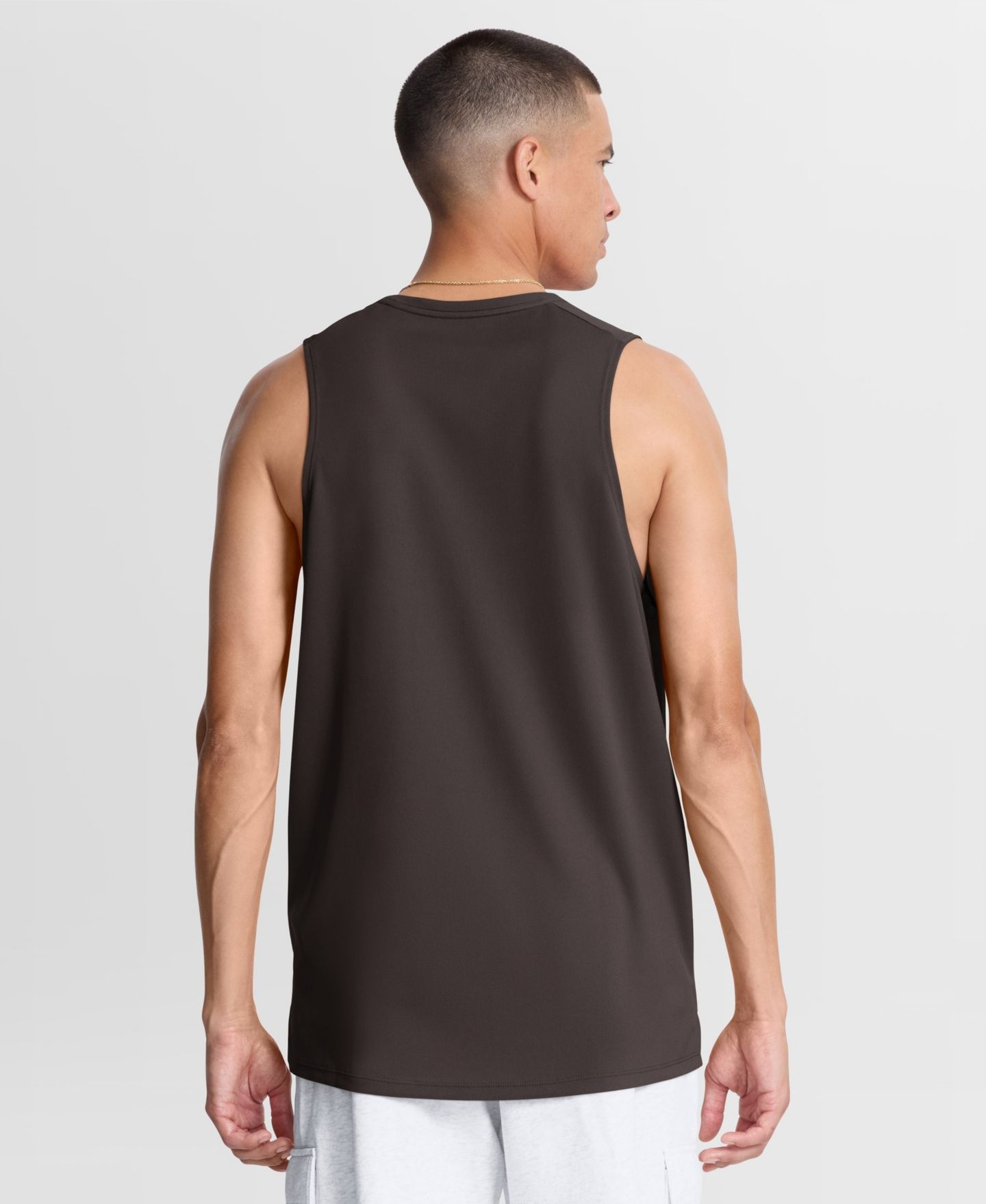 Мужской топ Nike Brown Cleveland Browns Kickoff Miler Dri-FIT Tank — фото 4