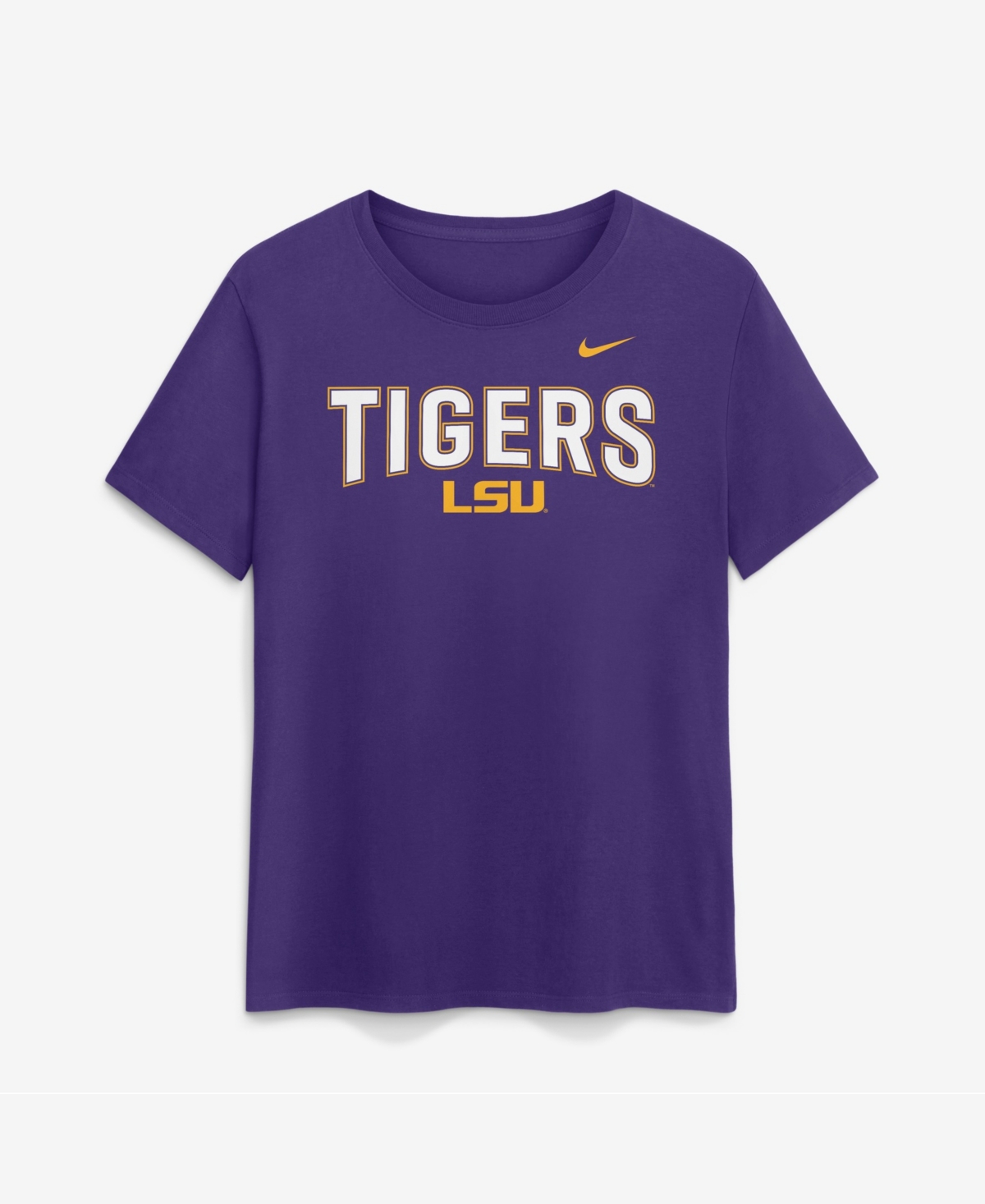 Nike Women's Purple Lsu Tigers Arch Logo T-Shirt - Purple