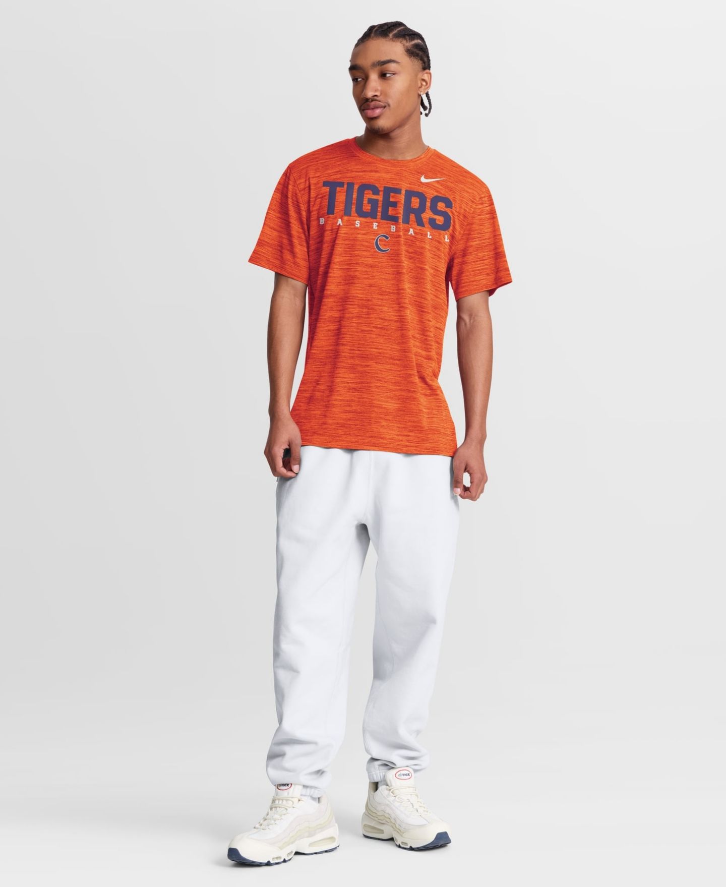 Мужская футболка Nike Orange Clemson Tigers Dugout Velocity Dri-FIT — фото 3