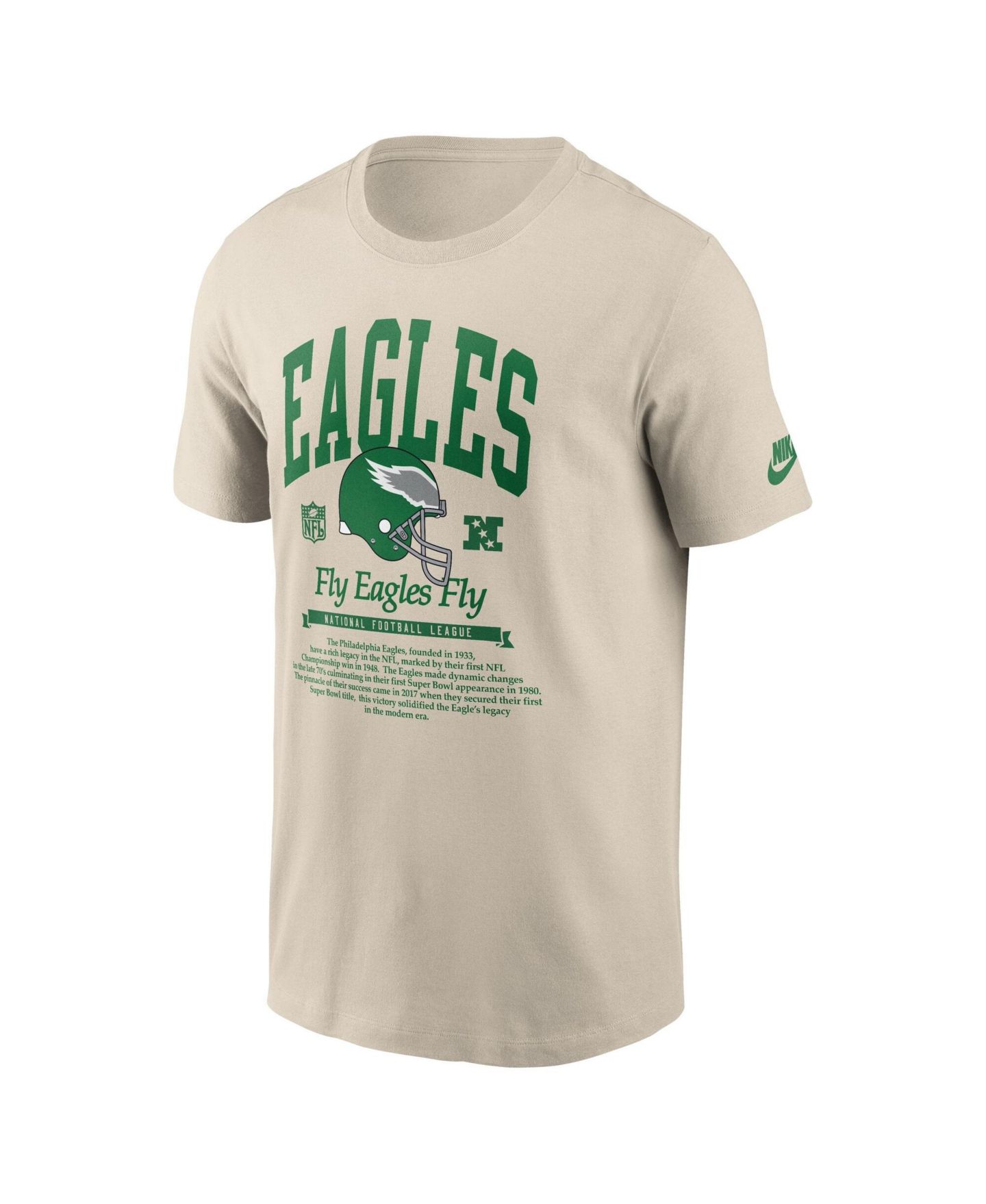 Мужская футболка Nike Sand Philadelphia Eagles Rewind — фото 3