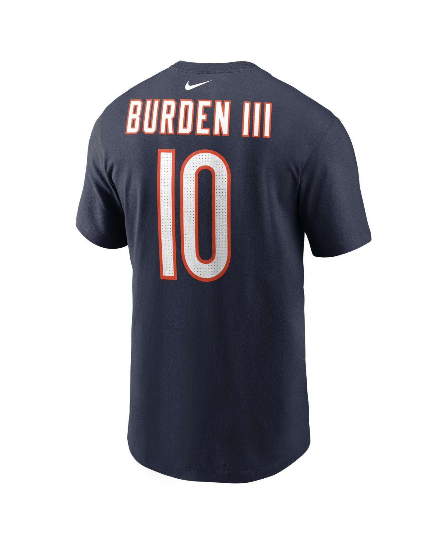 Мужская футболка Nike Luther Burden III Navy Chicago Bears Name & Number — фото 3