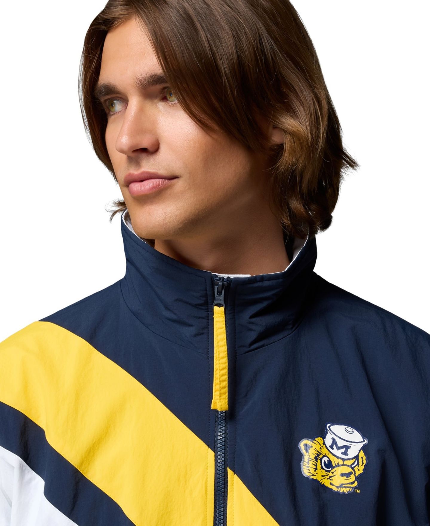 Мужская куртка Columbia Navy Michigan Wolverines Reventure Full-Zip Windbreaker Omni-Shield — фото 6