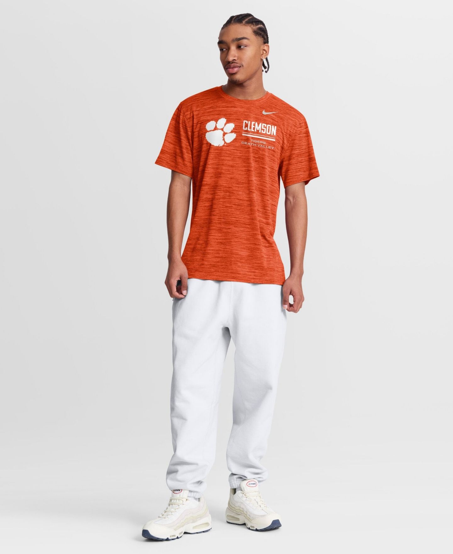 Мужская футболка Nike Orange Clemson Tigers Sideline Velocity Dri-FIT — фото 5