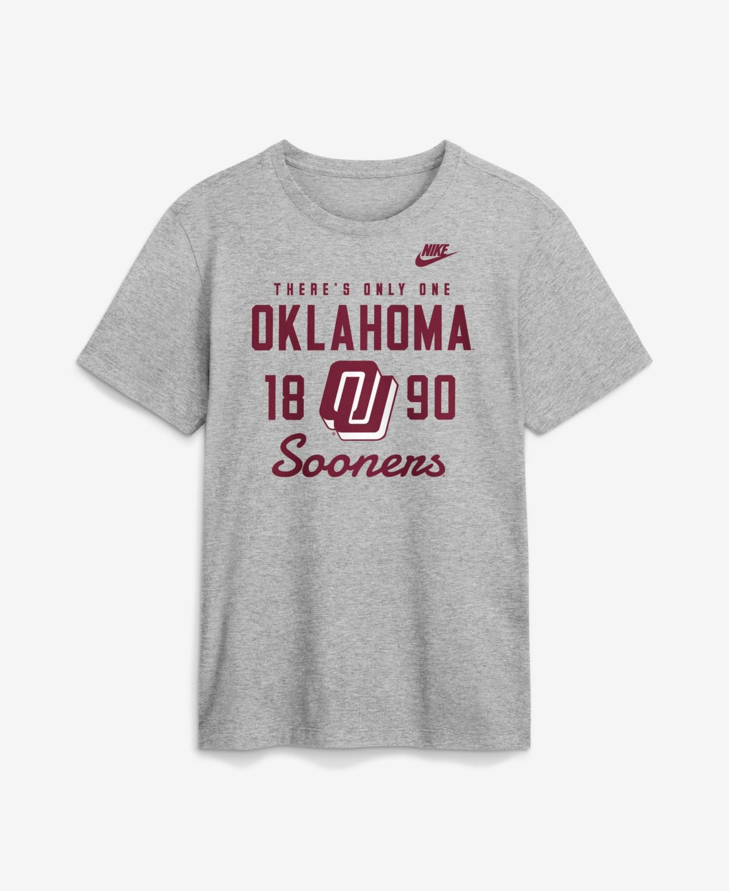 Мужская футболка Nike Gray Oklahoma Sooners Legacy Stacked Established — фото 1