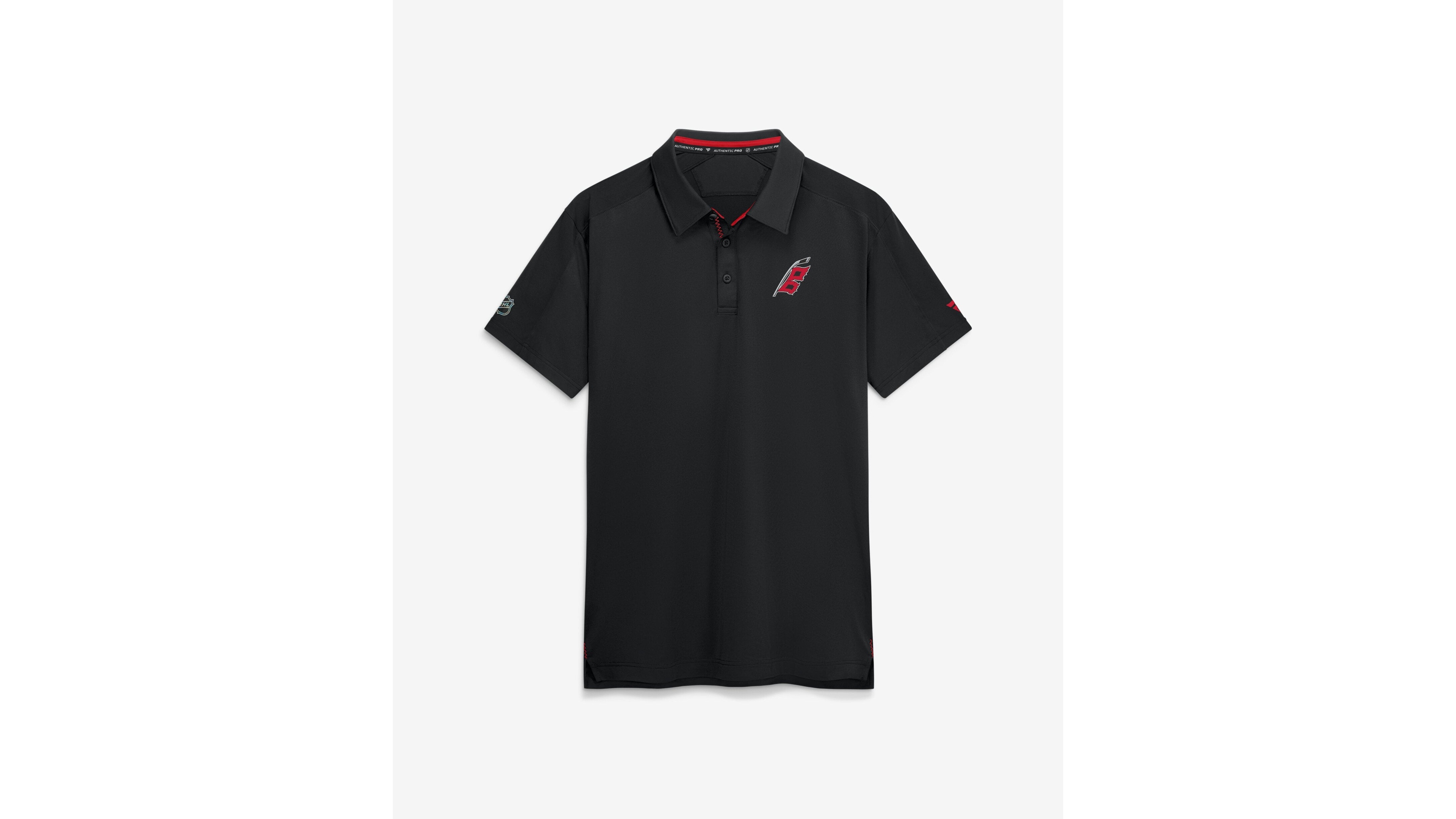 Fanatics Men's Black Carolina Hurricanes Authentic Pro Rink Polo Shirt