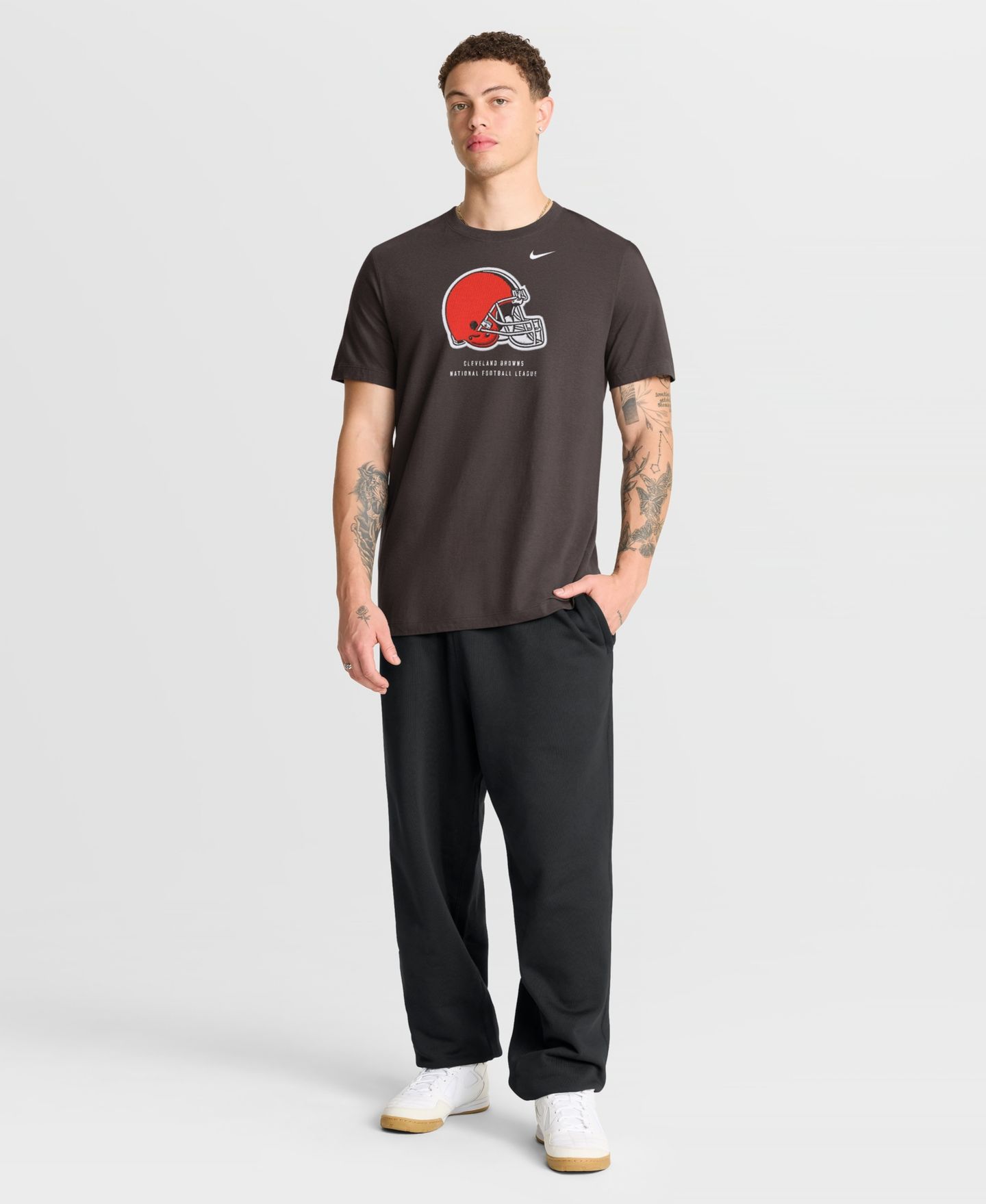 Мужская футболка Nike Brown Cleveland Browns Property Of T-Shirt — фото 3