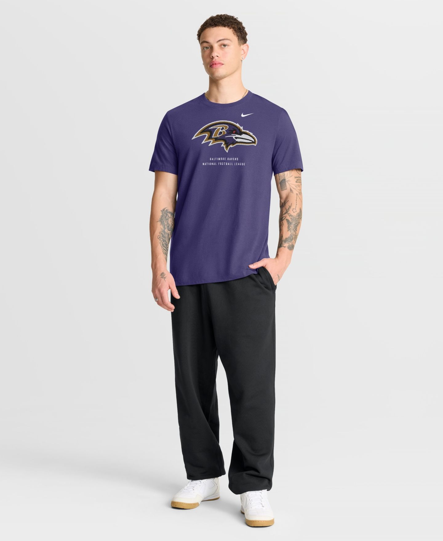 Мужская футболка Nike Purple Baltimore Ravens Property Of T-Shirt — фото 3
