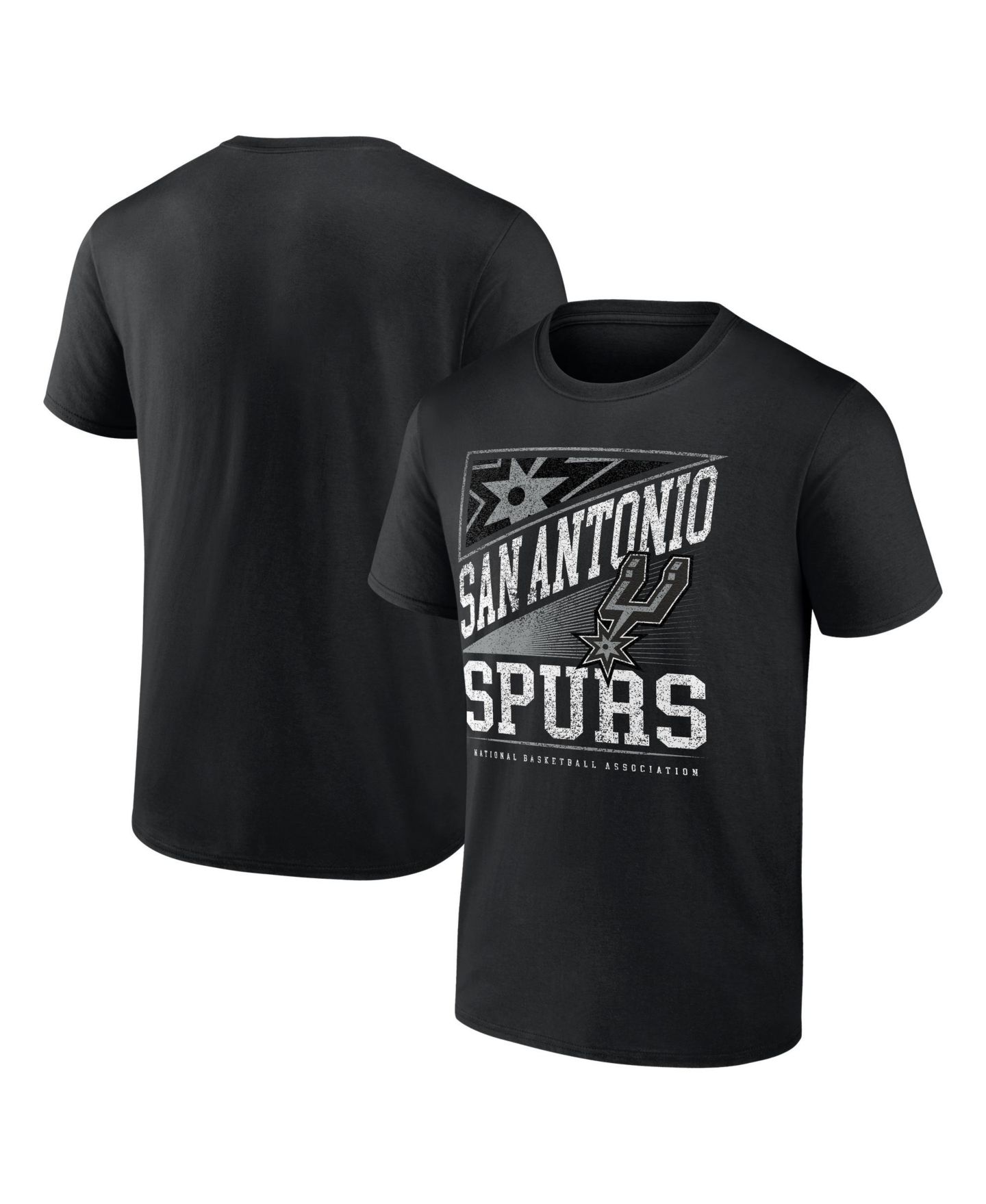 Мужская футболка Fanatics Black San Antonio Spurs Wordmark — фото 1
