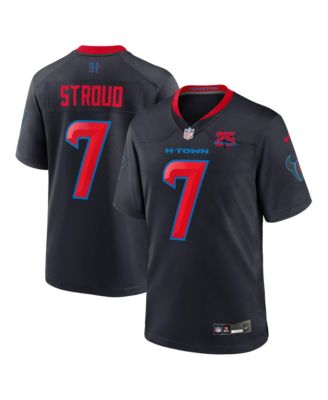 Men's C.J. Stroud Navy Houston Texans Alternate 2 25th Season Game Jersey