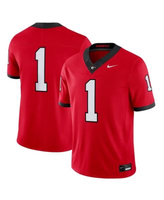 Men's 1 Red Georgia Bulldogs Home Vapor F.U.S.E. Stitched Limited Jersey