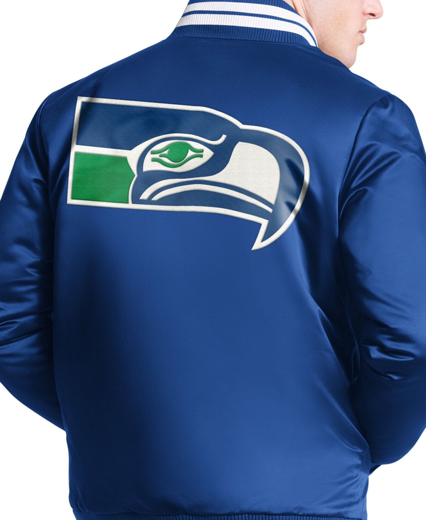 Мужская куртка Starter Royal Seattle Seahawks Elite Full Snap Varsity — фото 4