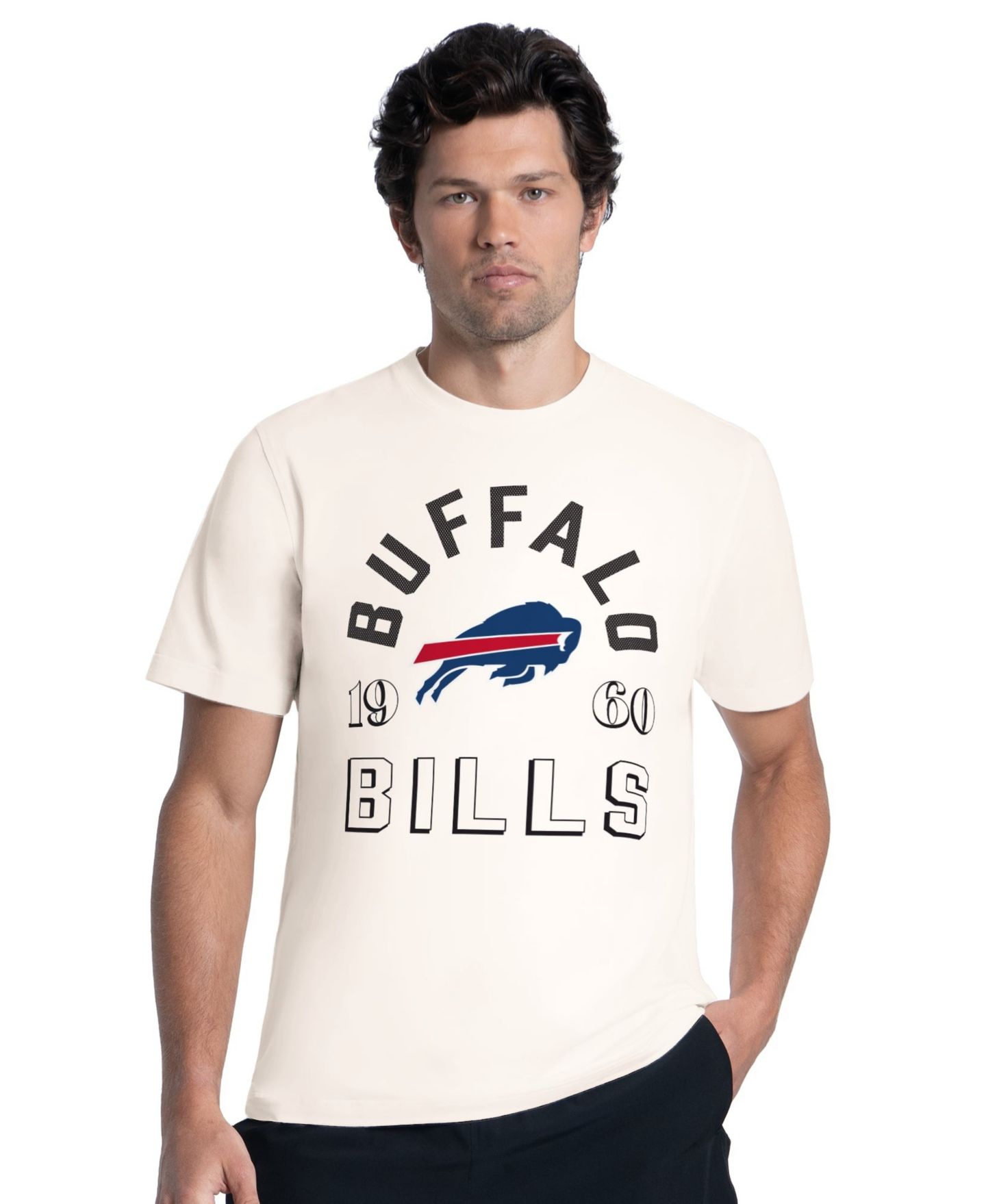 Мужская футболка MSX by Michael Strahan Cream Buffalo Bills Ultimate Graphic — фото 1