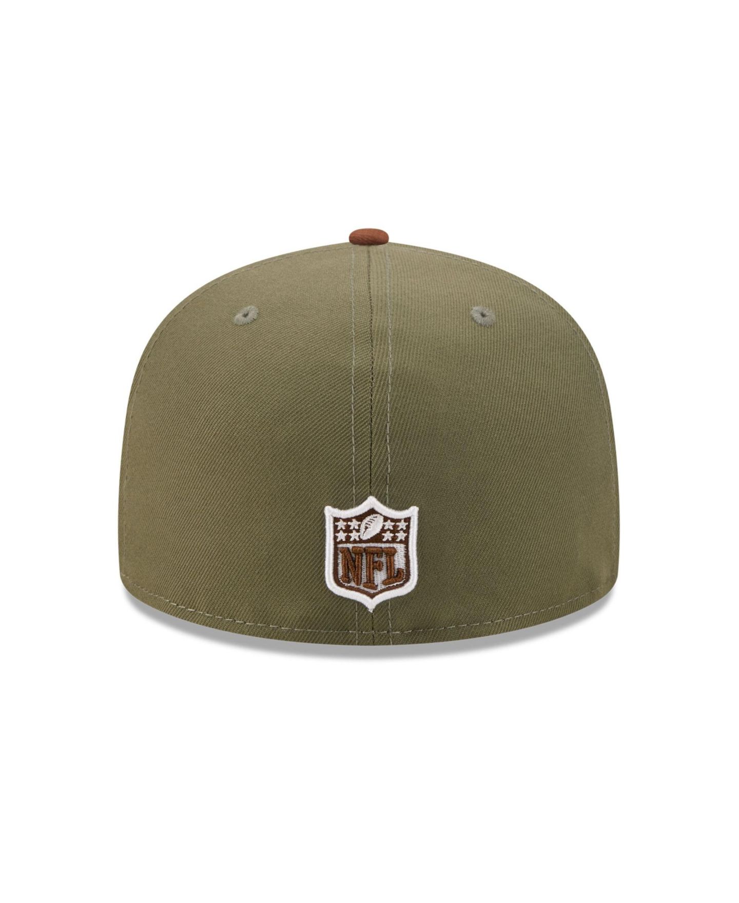 Мужские головные уборы New Era Olive/Brown Chicago Bears Color Pack 59FIFTY Fitted Hat — фото 4