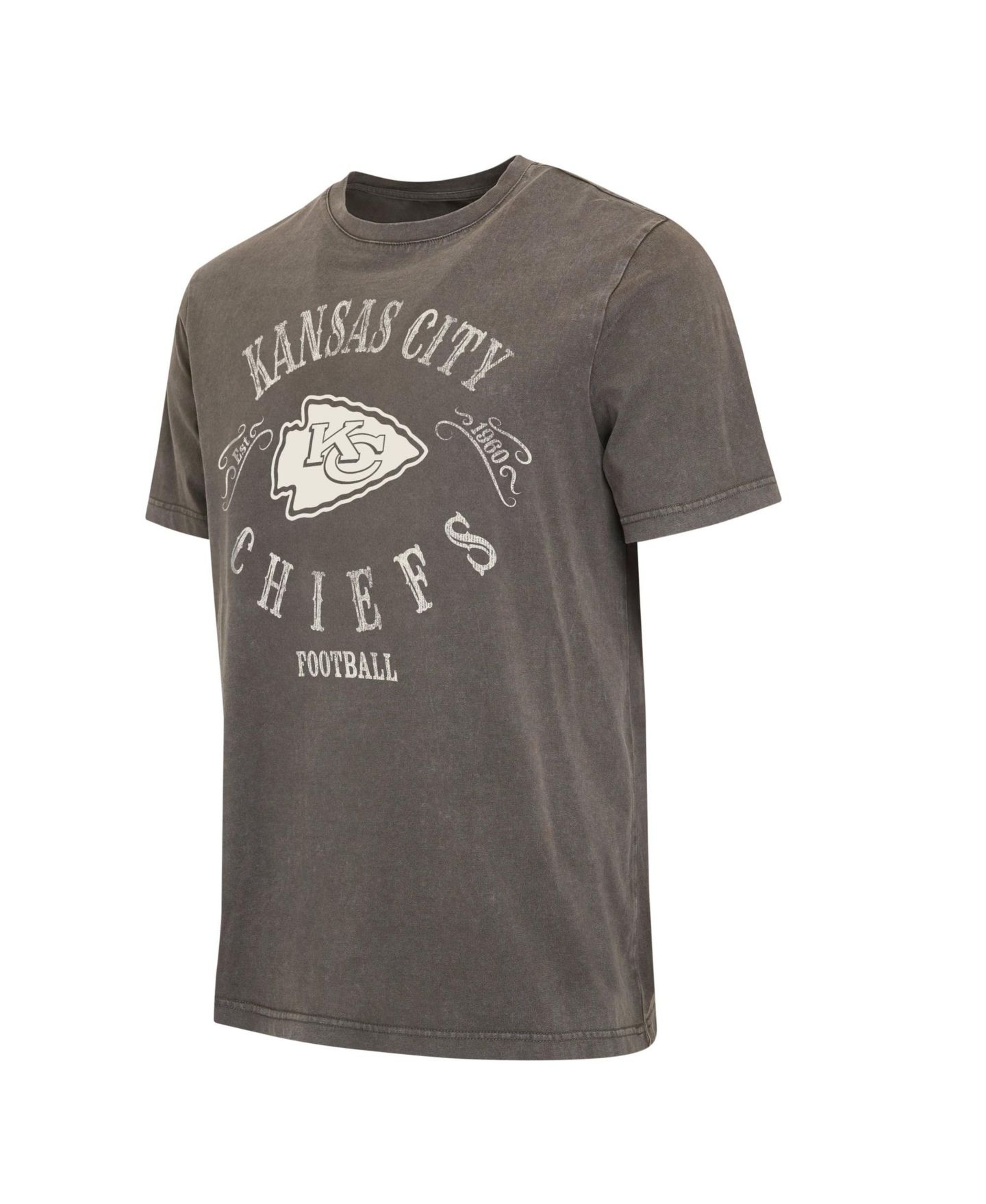 Мужская футболка Darius Rucker Collection By Fanatics Charcoal Kansas City Chiefs Washed — фото 4