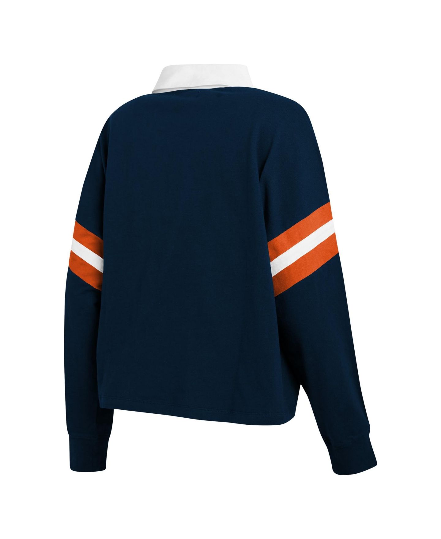 Женская футболка WEAR by Erin Andrews Navy Chicago Bears Rugby Long-Sleeve — фото 4