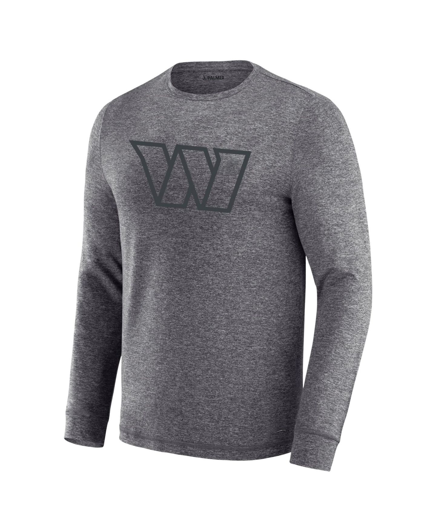 Мужская футболка J. Palmer Charcoal Washington Commanders Four Down Long-Sleeve — фото 3