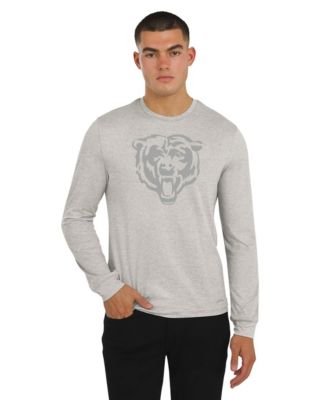 Men's Stone Chicago Bears Four Down Long-Sleeve T-Shirt