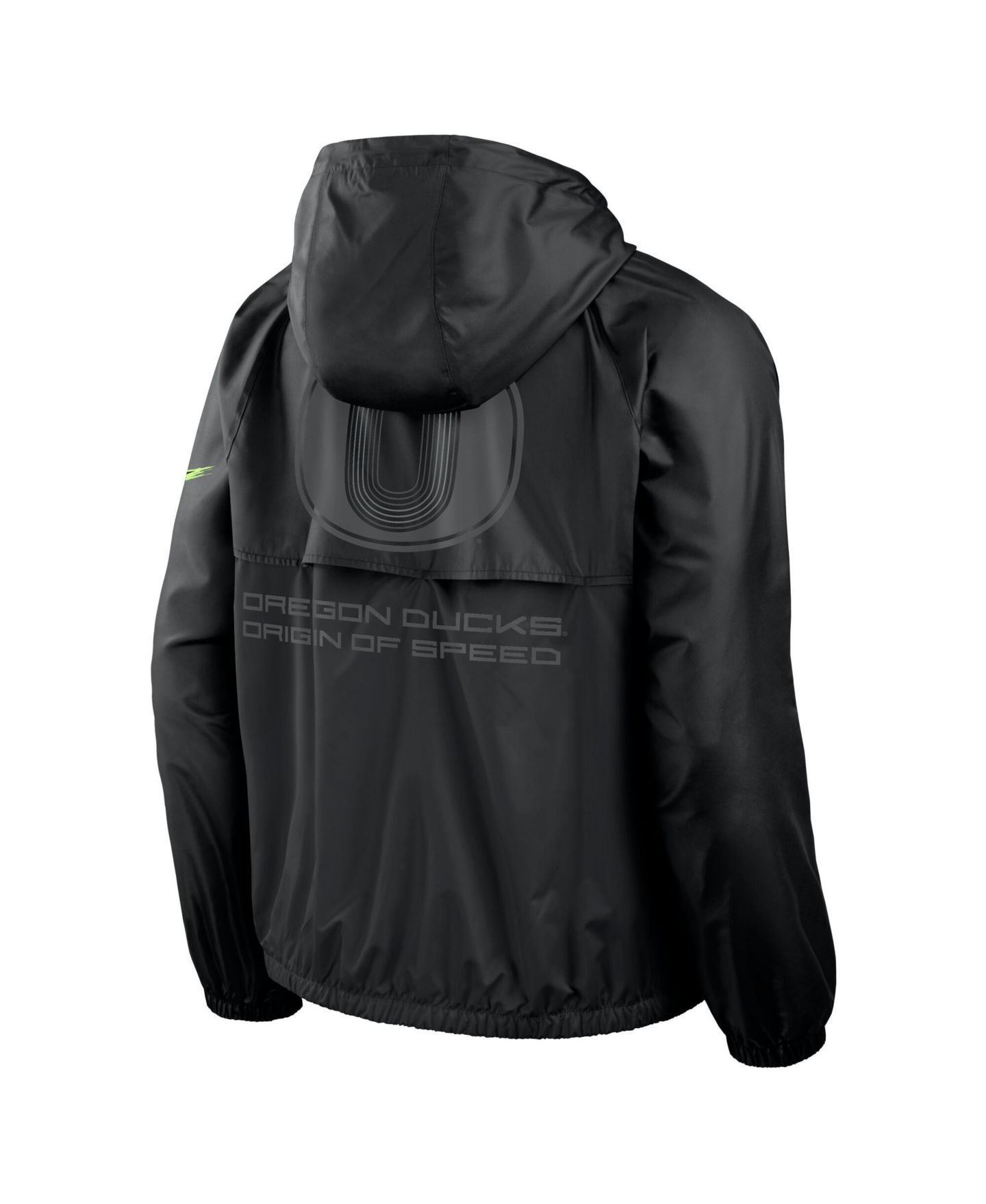 Мужская куртка Nike Black Oregon Ducks Origin of Speed Full-Zip Windrunner — фото 5