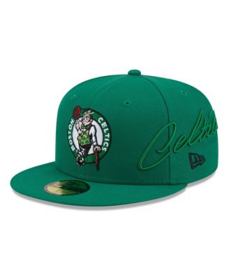 Men's Green Boston Celtics Side Script 59FIFTY Fitted Hat