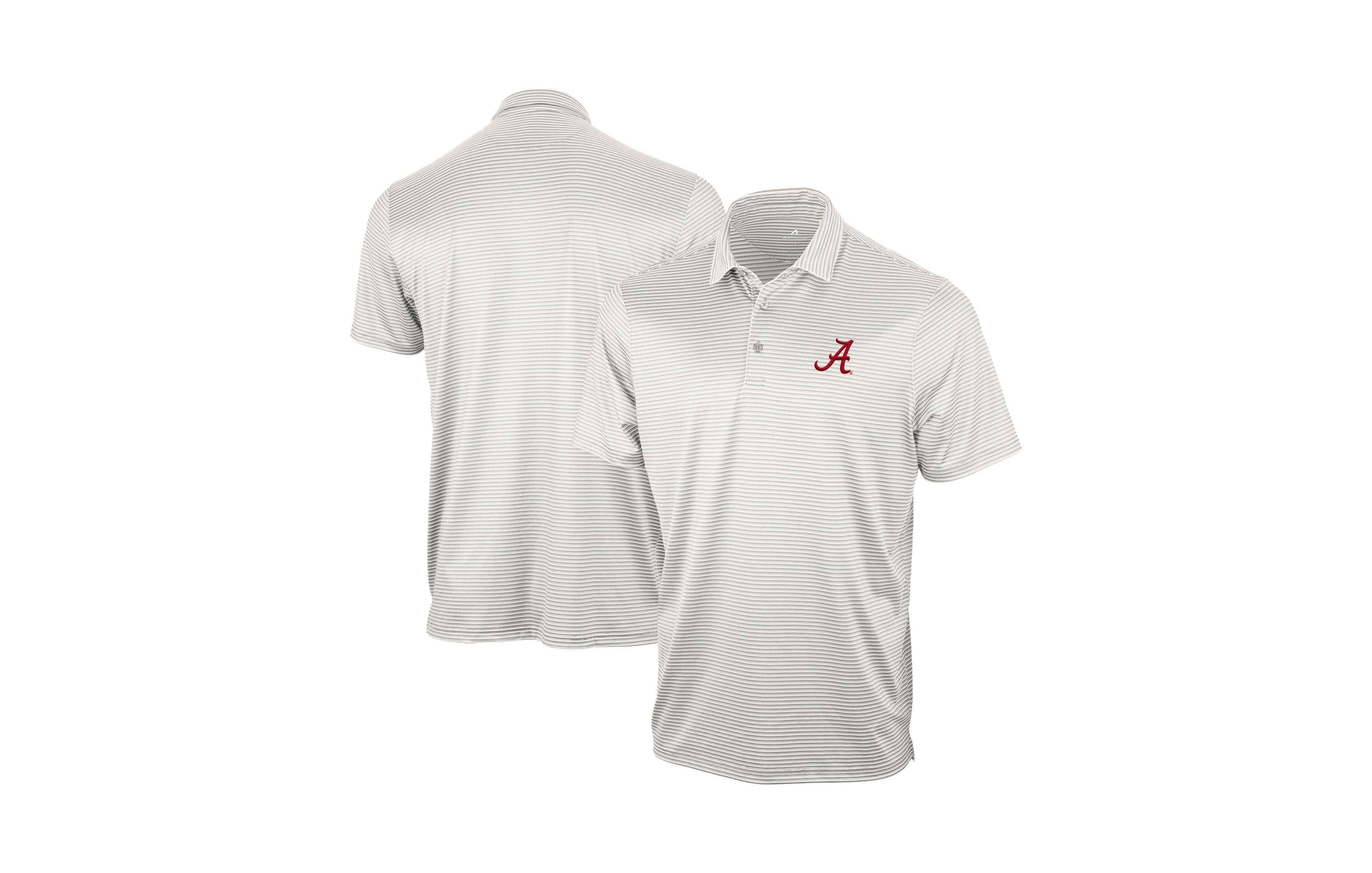 Antigua Men's Gray Alabama Crimson Tide Eager Polo Shirt