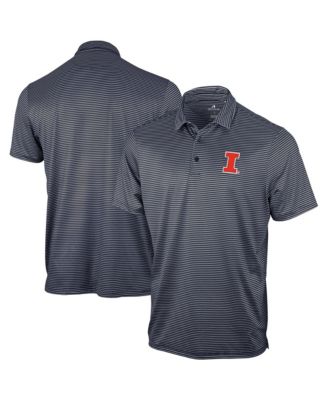 Men's Navy Illinois Fighting Illini Eager Polo Shirt